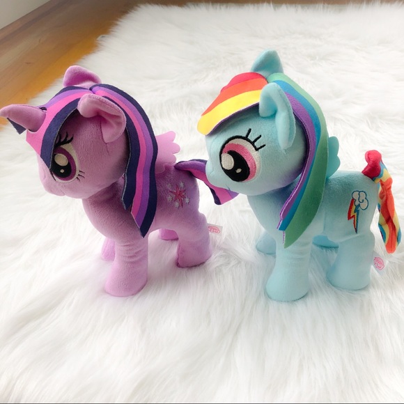 12” My Little Pony Rainbow Dash & Twilight Sparkles Plush - Picture 1 of 3